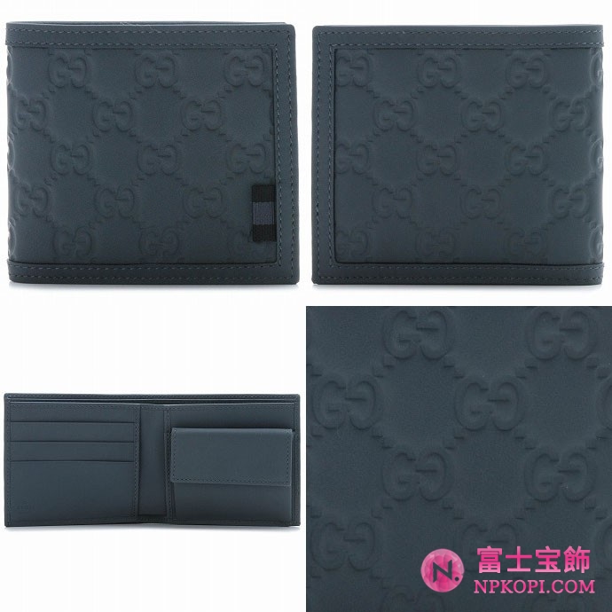 GUCCI/グッチ 2012年春夏新作BOARD MEN'S2つ折り財布 237359 AF66N 1370 